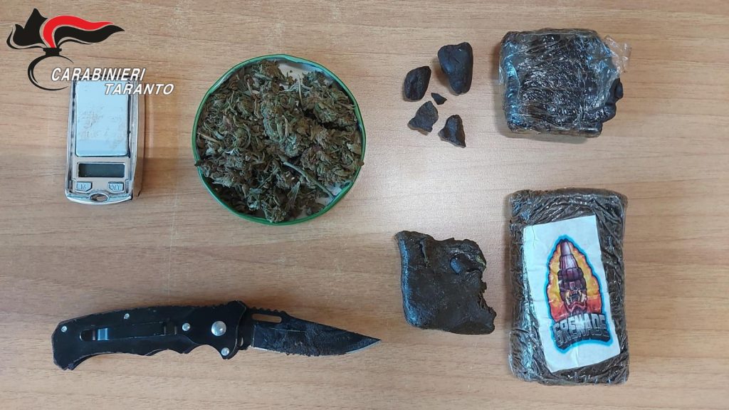 Laterza: deteneva hashish e marijuana, arrestato minorenne