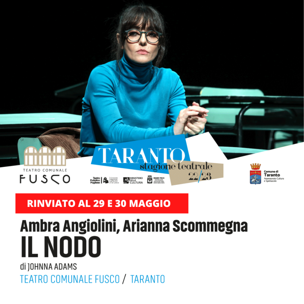 “Il nodo” con Ambra Angiolini, gran finale di stagione per il teatro Fusco