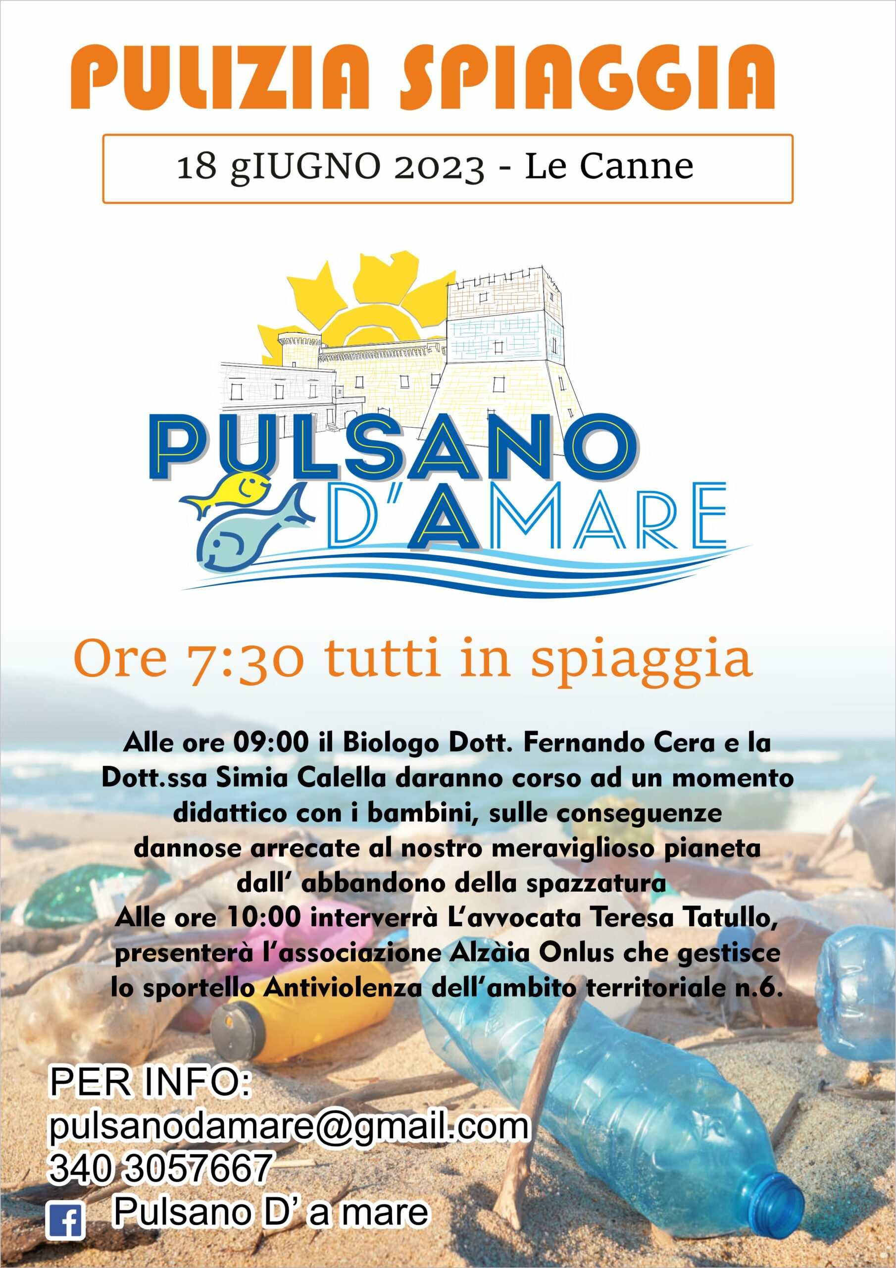 Pulsano d’A mare: pulizia spiaggia