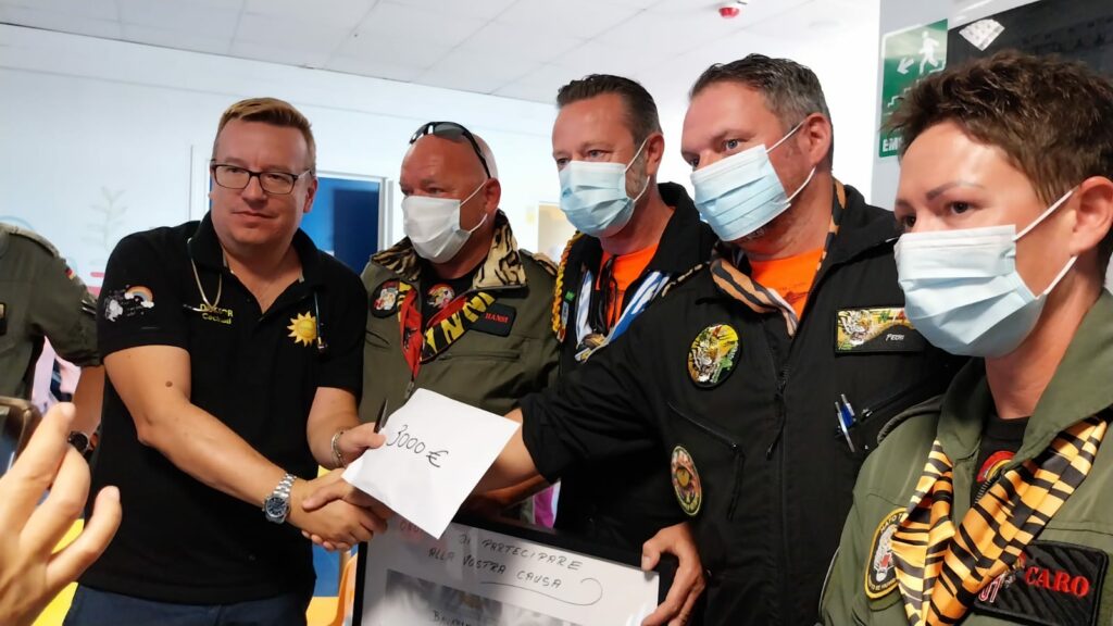 Oncoematologia pediatrica: visita delle “tigri” dell’aeronautica militare tedesca