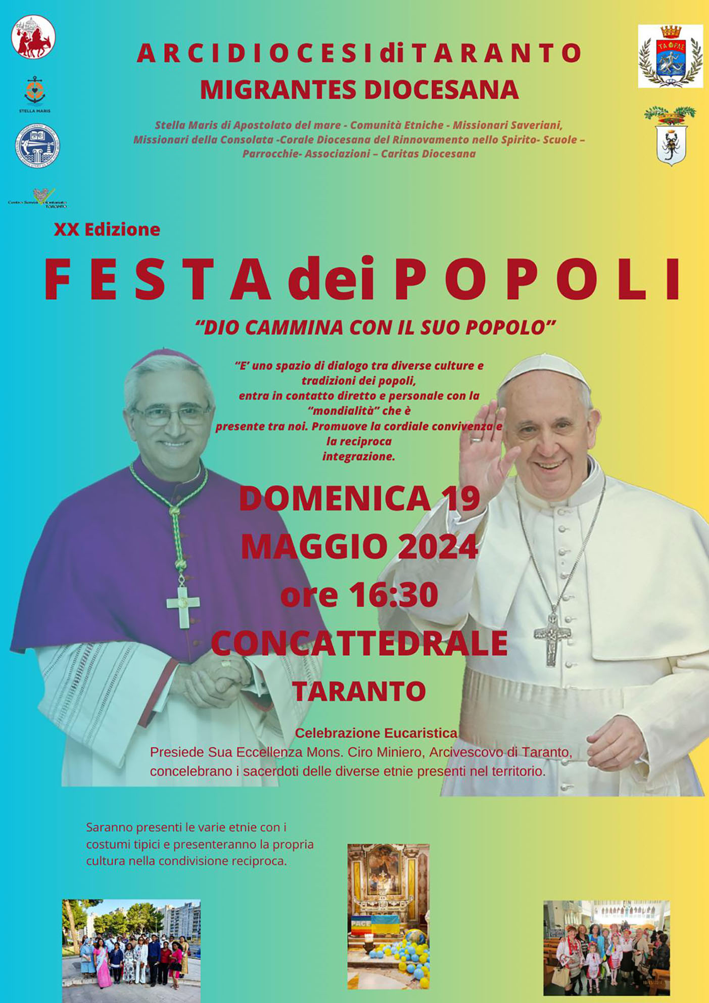 Migrantes: a Taranto la Festa dei Popoli diocesana 2024